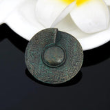 Vintage Women Hat Brooches Metal Lapel Pins Round Wedding Hijab Pin