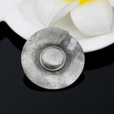 Vintage Women Hat Brooches Metal Lapel Pins Round Wedding Hijab Pin