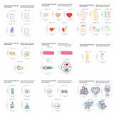 Doctor's Mini Stethoscope Lapel Pins Chemistry Pharmacist Angel Wings