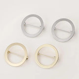 Geometry Brooch Clip Base Pins for Women Shawl Hijab Jewelry