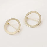 Geometry Brooch Clip Base Pins for Women Shawl Hijab Jewelry