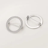 Geometry Brooch Clip Base Pins for Women Shawl Hijab Jewelry