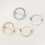 Geometry Brooch Clip Base Pins for Women Shawl Hijab Jewelry