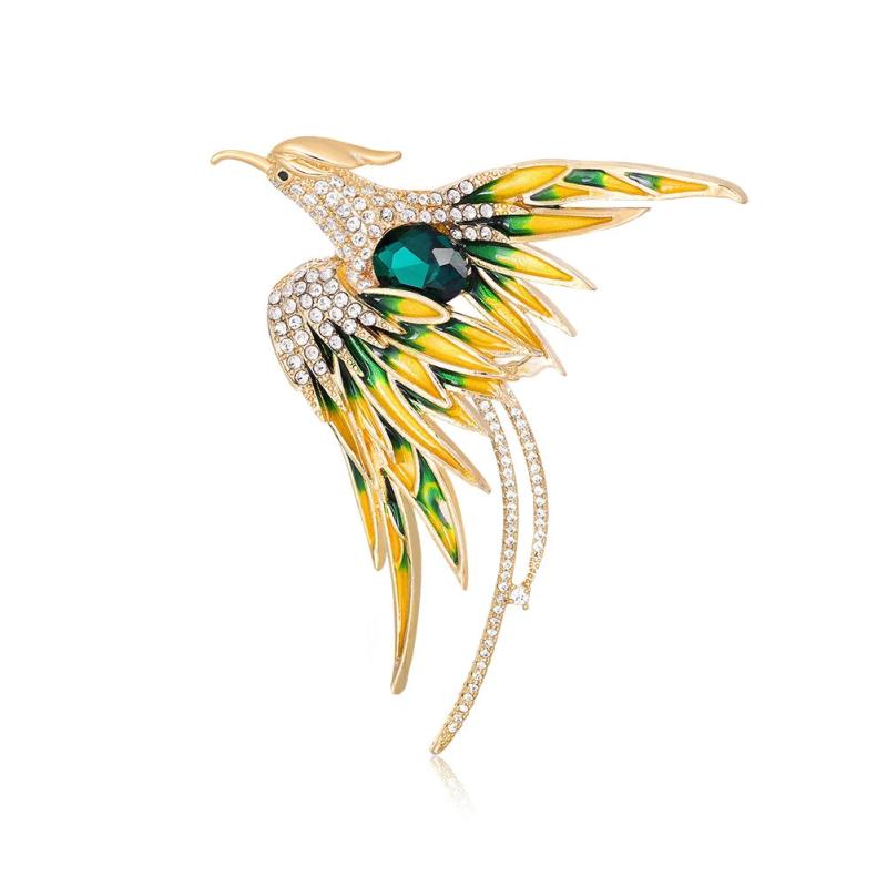 D&Rui Colorful Bird Lapel Pins Christmas Ideas Metal Brooch