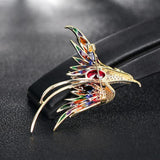 D&Rui Colorful Bird Lapel Pins Christmas Ideas Metal Brooch