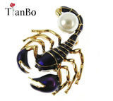 Red & Purple Scorpion Brooch for Women & Men