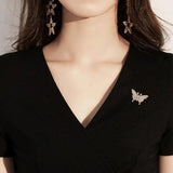 Baiduqiandu Butterfly Brooch Pins Gold/Silver Plated Animal Office Collar Pins