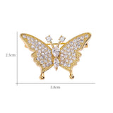 Baiduqiandu Butterfly Brooch Pins Gold/Silver Plated Animal Office Collar Pins