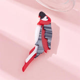 Parrot Brooch for Women Acrylic Material Animal Charming Funny Punk