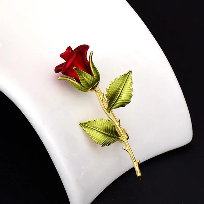 Little Prince's Rose Flower Vintage Brooch Women Clothing Accessories