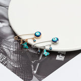 Butterfly Hamsa Hand Evil Eye Brooch Silver Pin Jewelry