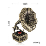 Vintage Phonograph Brooch Antiquite Musical Pins For Women Men