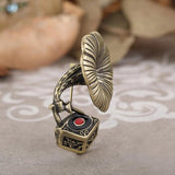 Vintage Phonograph Brooch Antiquite Musical Pins For Women Men