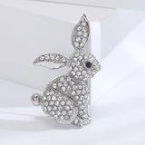 D&Rui Bunny Brooch Rhinestone Lapel Pin Year of Rabbit Brooch