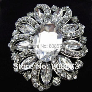 Vintage Crystal Pin Brooch for Wedding Bridal Bouquet