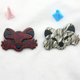 Vintage Acrylic Fox Brooches Animal Pins Badges Jewelry