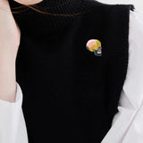 Colored Skull Brooch Bag Cap Pin Ornament