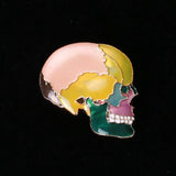 Colored Skull Brooch Bag Cap Pin Ornament