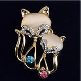 Opal Flower Rhinestone Brooch Suit Collar Pin Jewelry Gift
