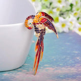 Red Birds Enamel Brooch Pin Perfect Gift Women Men Hijab Accessories