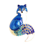 Enamel Fox Animal Brooch Retro Fox Corsage Sweater Alloy Cardigan