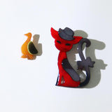 Small Duck Acrylic Women's Brooch Lapel Pins