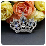 Rhinestone Crown Brooch Pin for Lady
