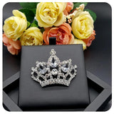 Rhinestone Crown Brooch Pin for Lady
