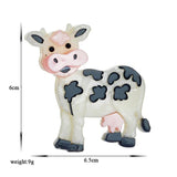 Acrylic Cartoon Cow Brooches Kids Pin Badges Accessories Christmas Jewelry