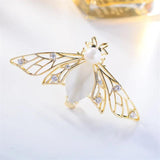 Opal Bee Brooch Pin Xmas Gift for Women Men