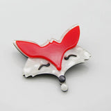 Acrylic Fox Brooch Head Pins Cartoon Lapel Pins Scarf Clip