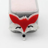 Acrylic Fox Brooch Head Pins Cartoon Lapel Pins Scarf Clip
