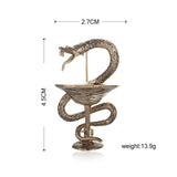 Snake Cocktail Glass Brooches Alloy Pins Men Party Decoration Accessories