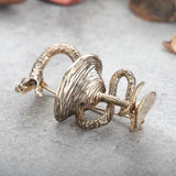 Snake Cocktail Glass Brooches Alloy Pins Men Party Decoration Accessories