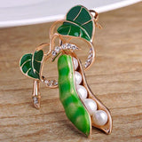 Zlxgirl Enamel Brooches Pins, Wedding Accessories Perfect Pearl