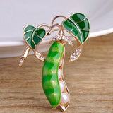 Zlxgirl Enamel Brooches Pins, Wedding Accessories Perfect Pearl