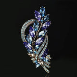 Rhinestone Flower Corsage Vintage Brooches Suit Coat Pins