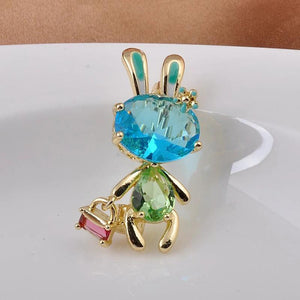 D&Rui Bunny Brooches Mushroom Lapel Pins Backpack Pin Jewelry