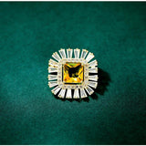 Zircon Butterfly Flower Brooch Pin for Women