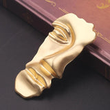 Punk Metal Abstract Face Mask Brooches Pins Collar Gothic Jewelry