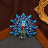 Rhinestone Turkey Brooches 2-Color Chicken Giving Brooch Pins