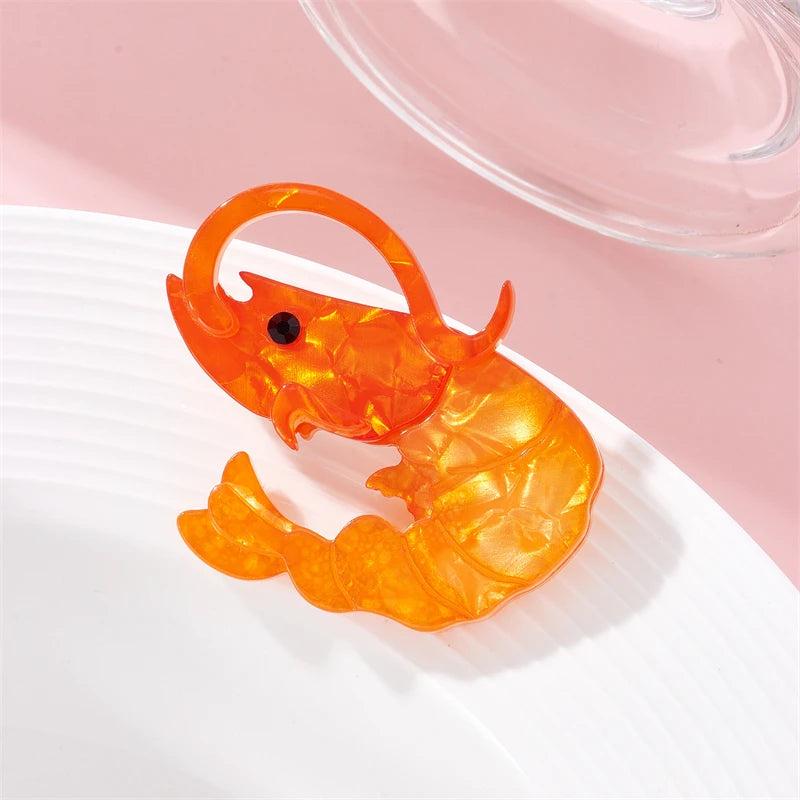Cartoon Lobster Brooch Acrylic Material Party Accessories