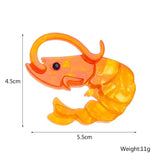 Cartoon Lobster Brooch Acrylic Material Party Accessories
