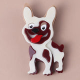 Spotty Dog Acrylic Brooch Lovely Animal Lapel Pin