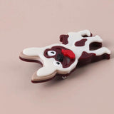 Spotty Dog Acrylic Brooch Lovely Animal Lapel Pin