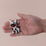 Spotty Dog Acrylic Brooch Lovely Animal Lapel Pin