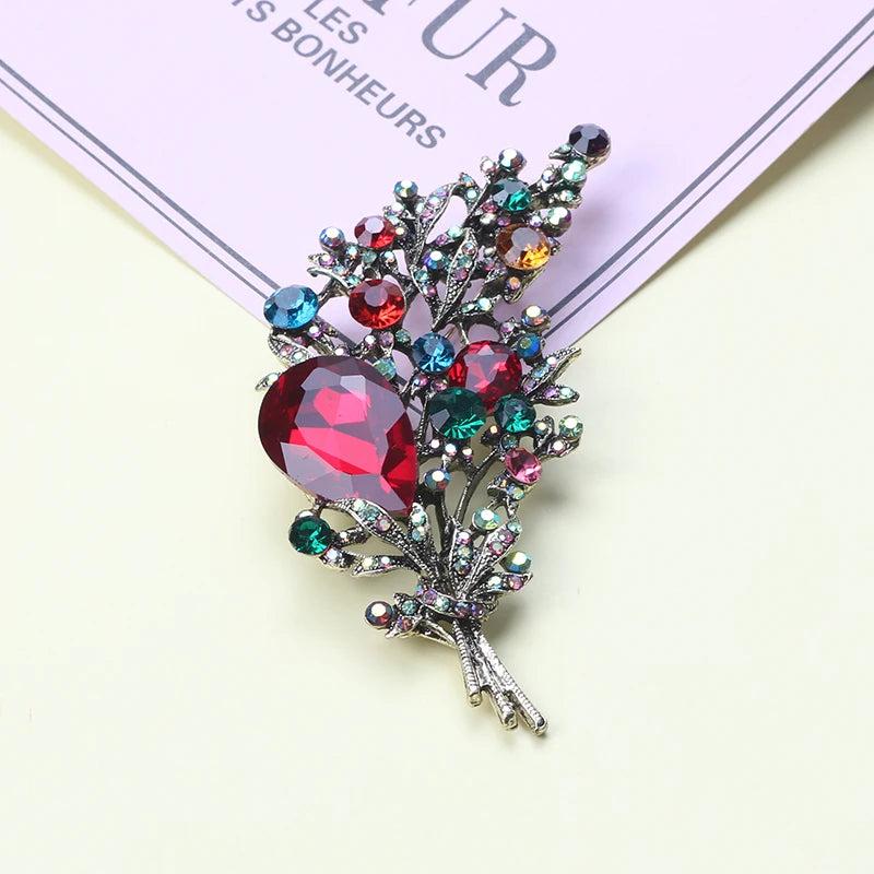 Flower Brooch Female Pin Jewelry Corsage Autumn Winter Pearl Collar Pin