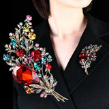 Flower Brooch Female Pin Jewelry Corsage Autumn Winter Pearl Collar Pin