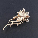 Opal Rhinestone Flower Brooch for Women Wedding Party