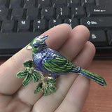 Birds Enamel Brooches Jewelry for Men's Year